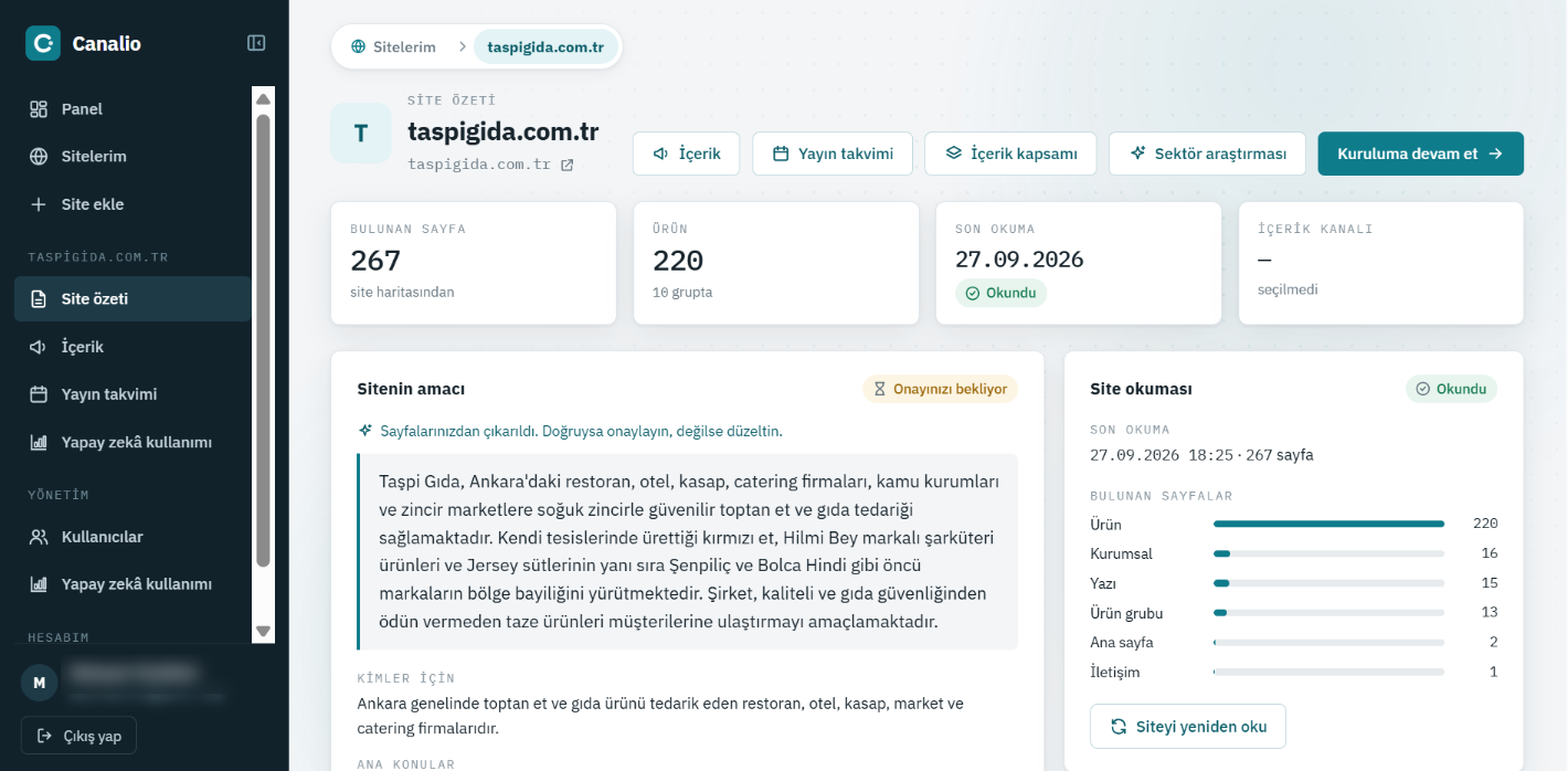 Postimia site özeti: bulunan sayfalar, ürünler, sitenin amacı ve site okuması.